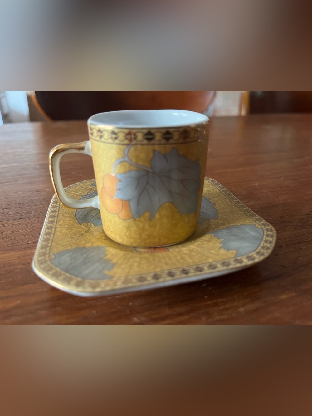 Vintage Yamasen Japan Demitasse Cup and Saucer.